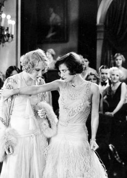 wehadfacesthen:  Joan Crawford and Gwen Lee in Untamed  (Jack Conway, 1929), Joan’s first talking picture.“If Untamed does little else for Miss Crawford, it proves that she is an actress for whom the microphones should hold no fear.   “  - The