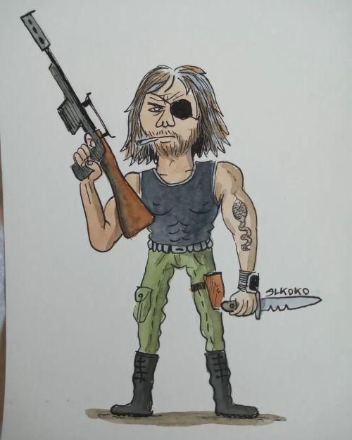 Snake Plissken #illustrations #Ilustración #drawing #Cine #SnakePlissken #scapefromnewyork ht