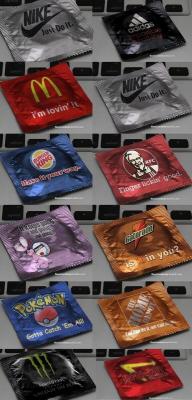 sublimetracey:  A lot of well known company slogans would be suitable for condom packagings SEX - nah - jk  hah