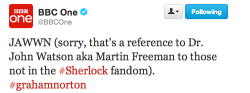 amygloriouspond:  But tbh should be in the #Sherlock fandom. 
