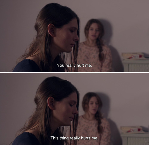 anamorphosis-and-isolate:― Respire (2014)Sarah: You really hurt me. This thing really hurts me.