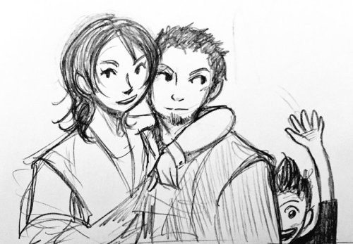 Amicitia Family photo!!EDIT: + Mama Amicitia and Cor!! (and Gladio)