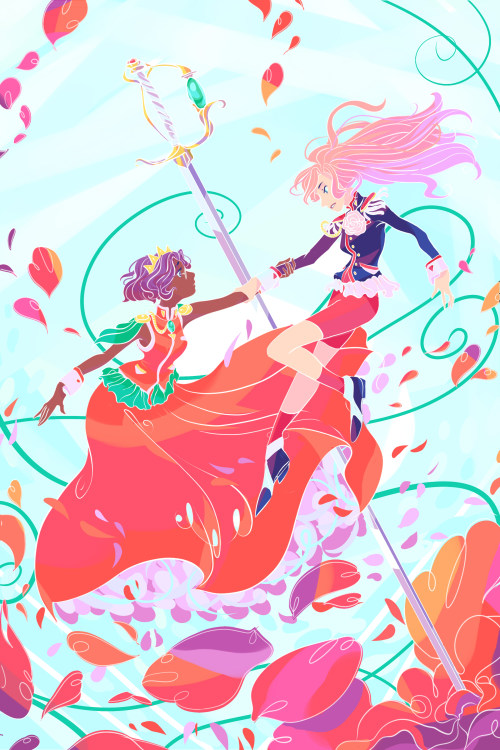 petitsciseaux:utena print i did for anime conji last month ;//o//; !!