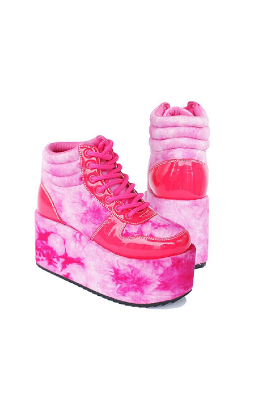 thunder-bunny:  Candy Pink Platform Shoes $85 