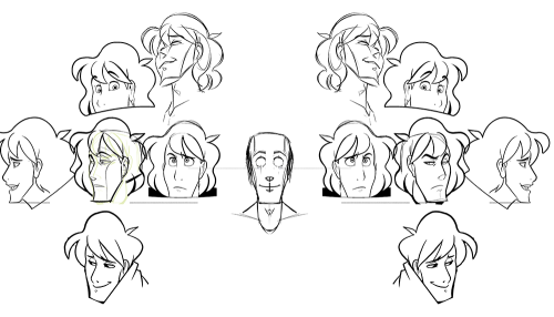 Hue, Rose and Quazky head model sheets!  Let me know if you want to see any others.