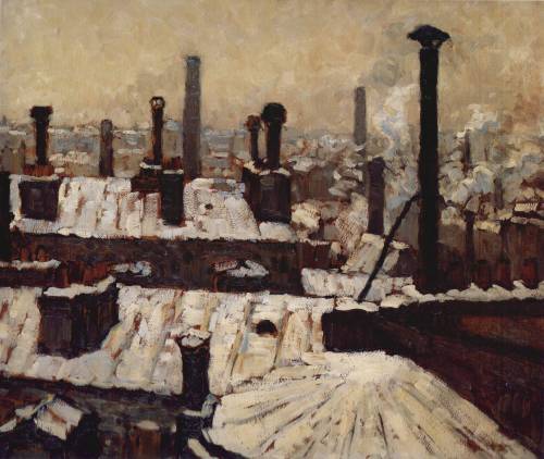 Roofs under Snow, Paris, Gustave Caillebotte, 1878