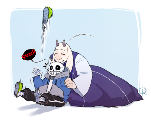 leeffi: i like to imagine that even little displays of affection from toriel, is enough to throw off sans’ cool & reduce him to a blushy, flustered mess. (yessiree i’m soriel trash for life lmao) 