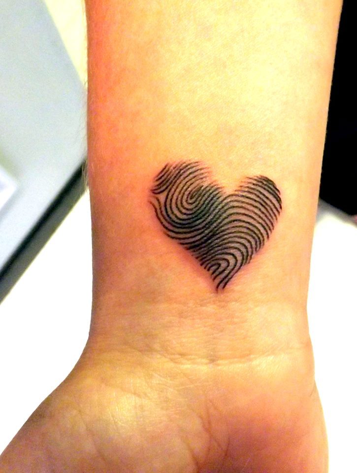 Couple tattoo  fingerprint heart tattoo  Fingerprint tattoos Fingerprint  heart tattoos Couple tattoos unique