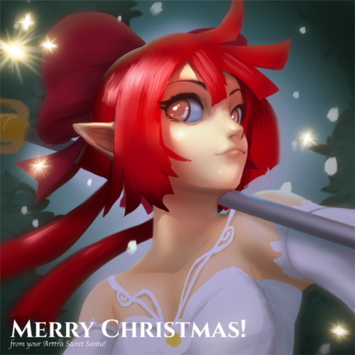 Late post! But, Merry Christmas to @ladygummyness from your Arttra discord Secret Santa! Here’