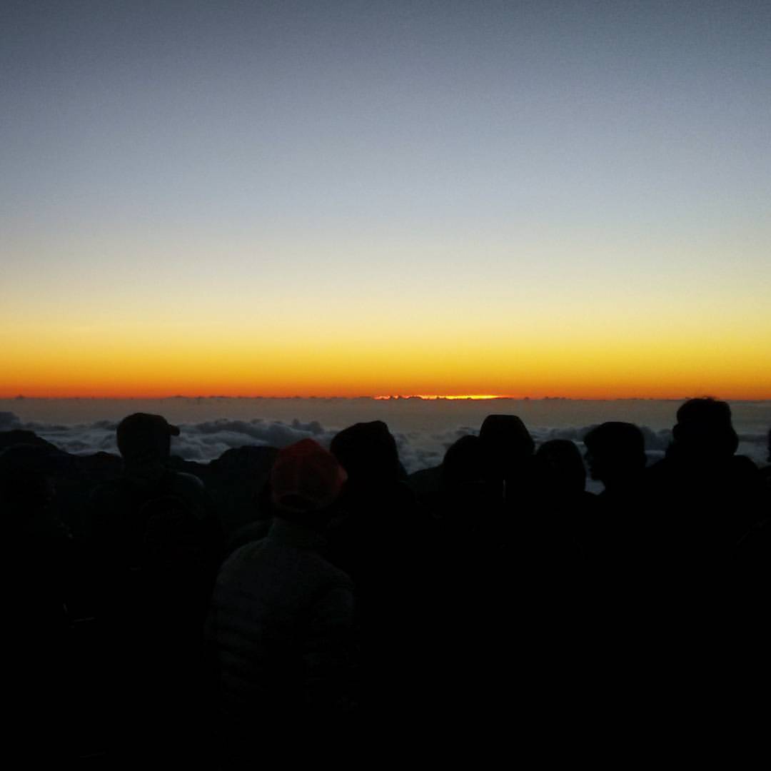 First light at 9700ft Haleakala volcano in Hawaii. #femdom #vacation #hawaii #volcano