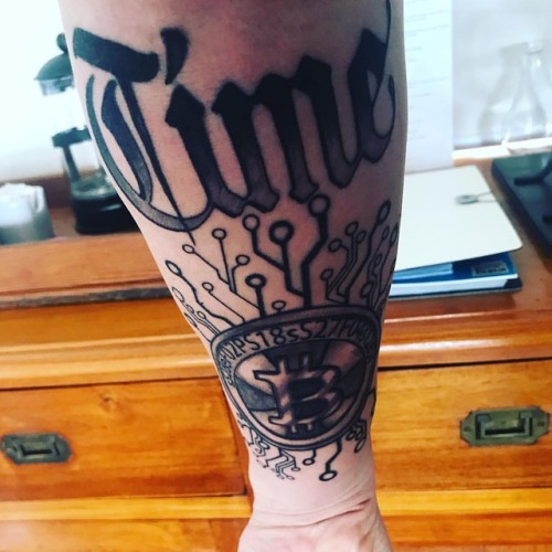 #guess #what this is the first #tattoo in #australia that was paid for in #bitcoin #fintech #time #b