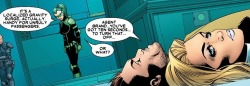 thegreatbigopen:  withgreatpowercomesgreatcomics:  Astonishing X-Men #19Written by Joss WhedonArt by John Cassaday  So, I was at this party last night and we’re talking Spider-Man and I bring up the Ultimate plot line where he’s dating Kitty Pryde