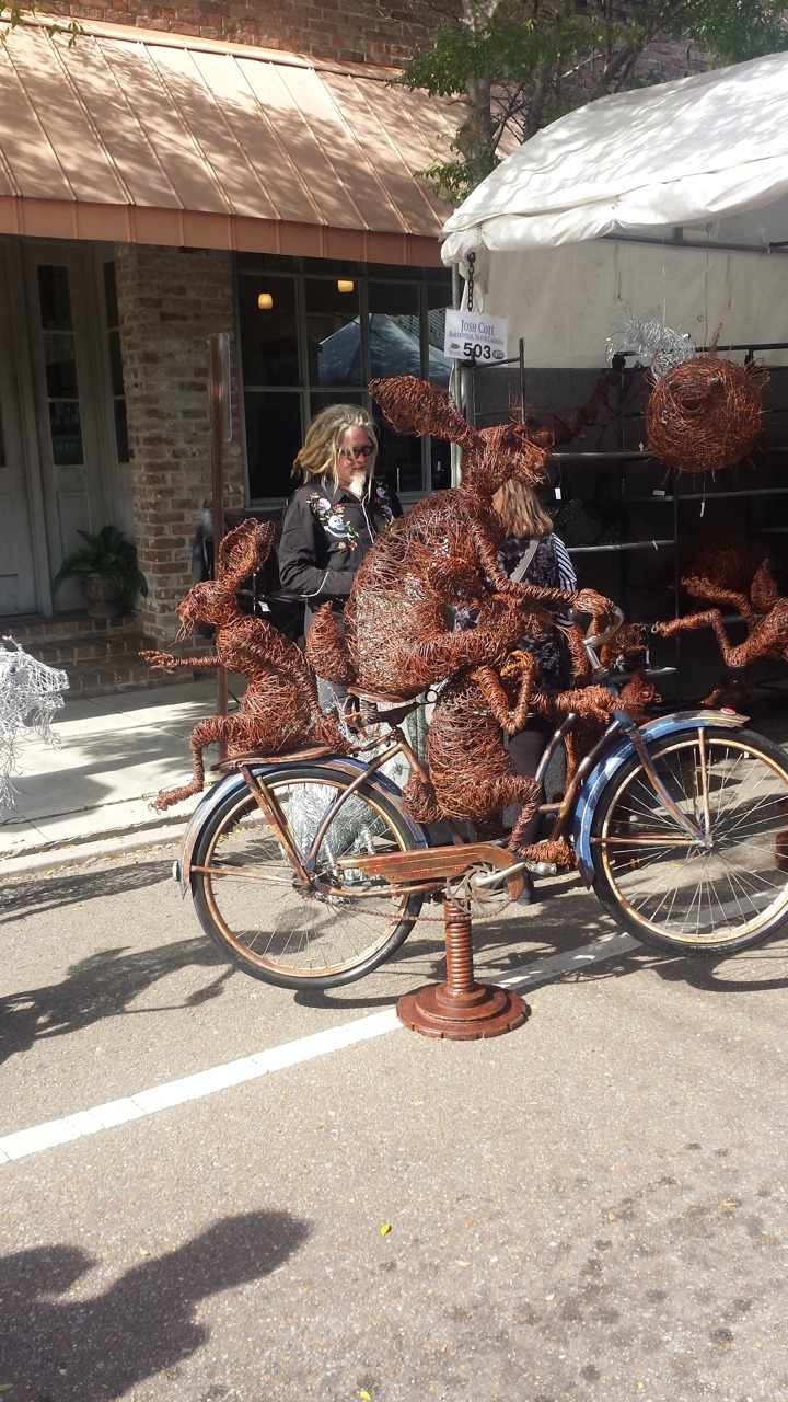pedal, weave, enjoy — This gentlemen is amazing with wire! To have the...
