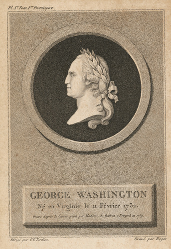 George Washington ne en Virginie, Barthélemy-Joseph-Fuleran Roger, after 1789, Smithsonian: N