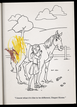 liartownusa:  Diaper Horse Coloring Book