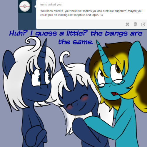 asksweetdisaster:  Y-yeah none of this here, BYE!! D: ((Featuring Lapiz x3))  X3! Eeeee~!