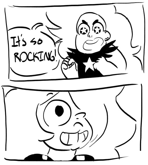 ssardonyx:apparently its canon that amethyst grew out her hair to look like greg and that makes me s