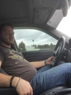 fatguyworld:  logan27b:Me in my car. Need