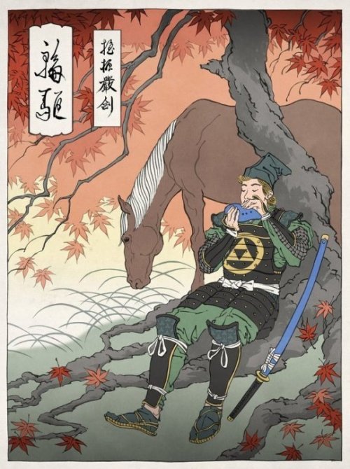 Nintendo Characters In Traditional Japanese Art Stylemade ByUkiyo-e Heroes