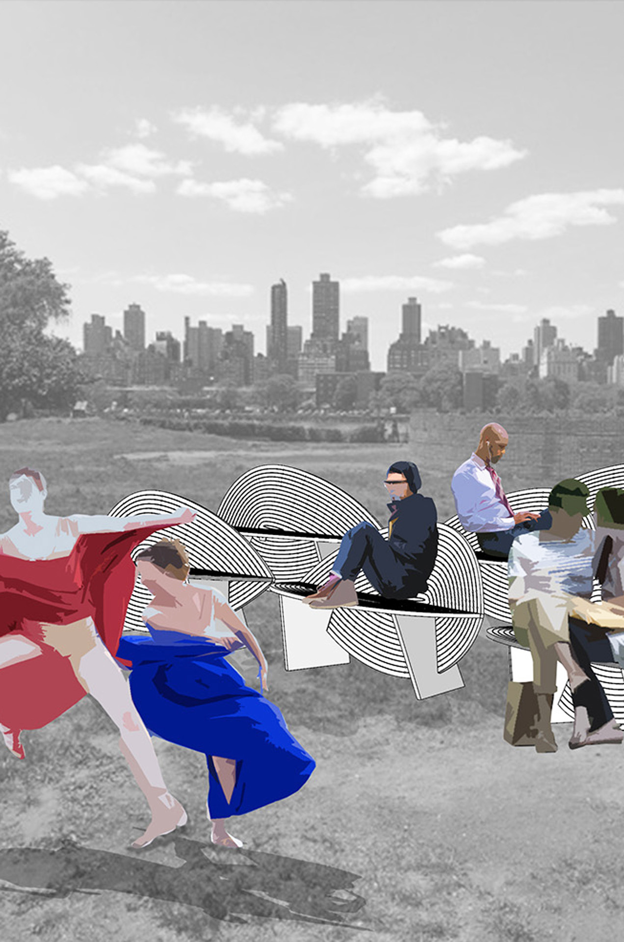 “Falling Leaves” Folly Function 2018
2018, competition submittal, with Alterarc, UAP Company, Robb Mitchell, Sabrina Rossetto
Proposal for a seating system for Socrates Sculpture Park in Long Island City, NY.