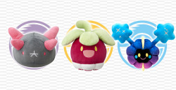 zombiemiki: New Pokemon Center plush of Pyukumuku, Bounsweet, and Cosmog are coming out May 20th in Japan! (source) 