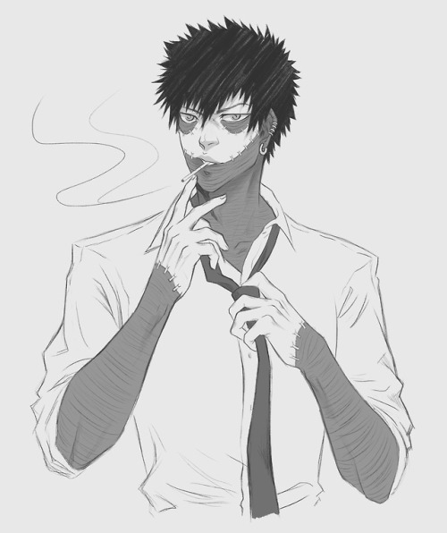 Was thinking of sketching a couple of Dabi in casual and formal attire oh and also Mafia Dabi. 