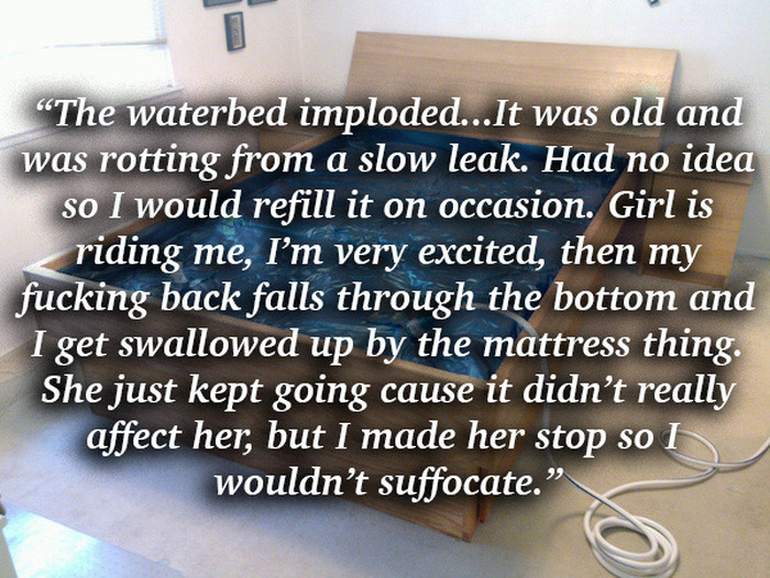 pr1nceshawn:  Awkward situations where people had to stop having sex. 