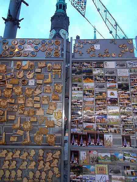 Magnets for fridges from the city Wroclaw in Poland.