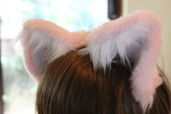 delicatekittensboutique:    Realistic Pink and White Tuft Cosplay Cat Ears or you