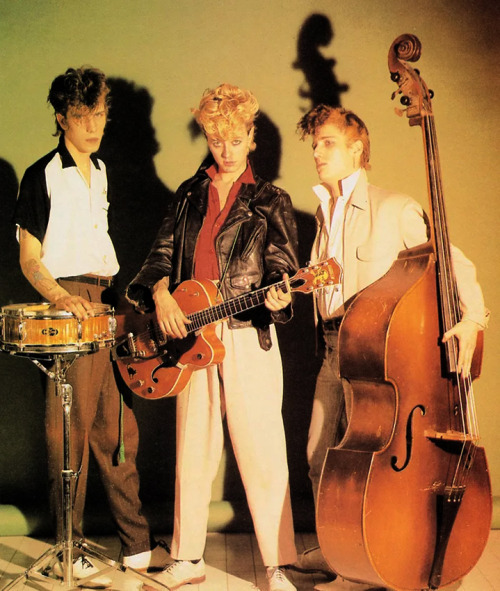 Stray Cats, NY, 1982Slim Jim Phantom, Brian Setzer and Lee Rocker