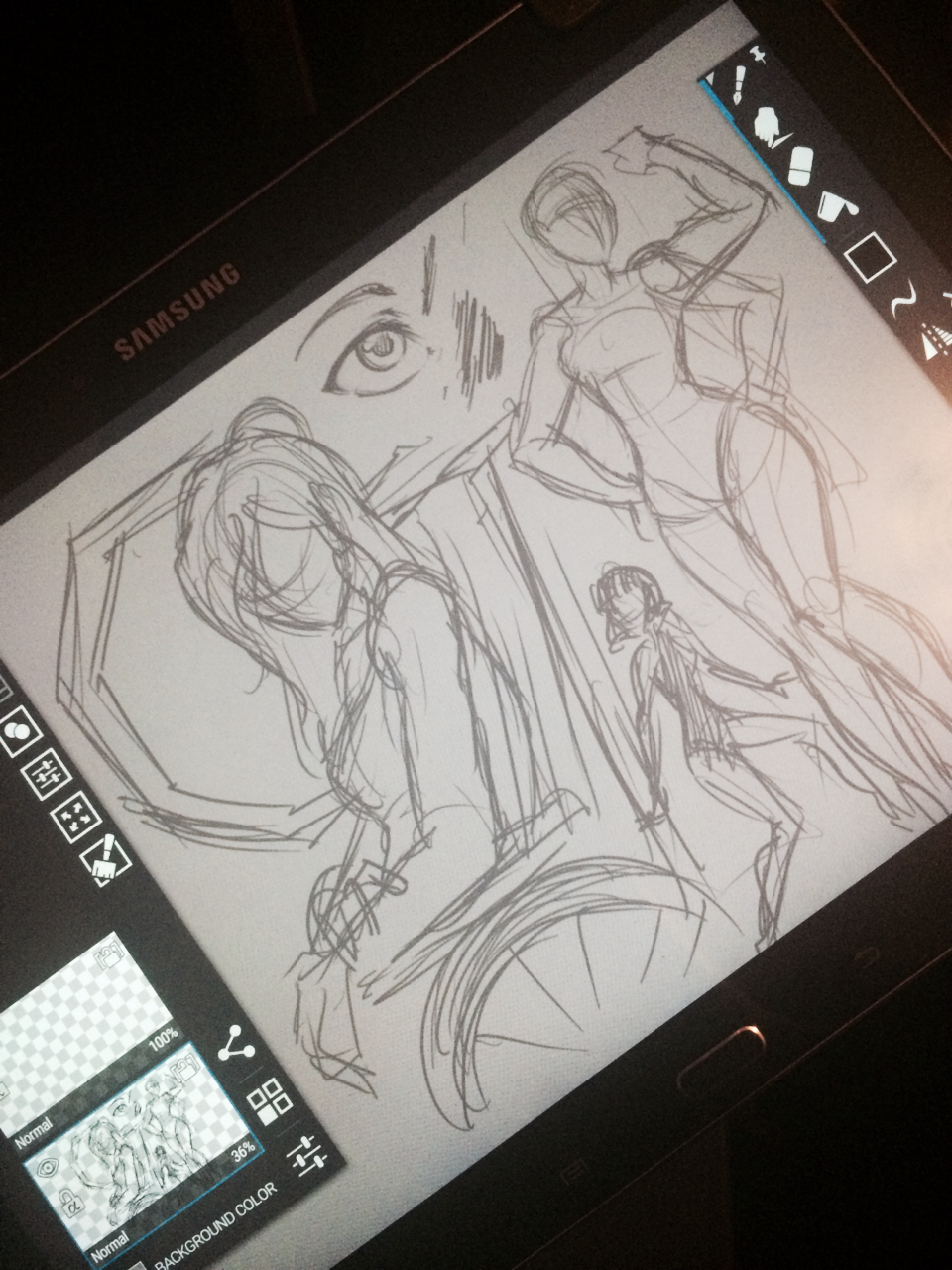 recently got a galaxy note 10.1 tablet for school needs then I realized you can draw