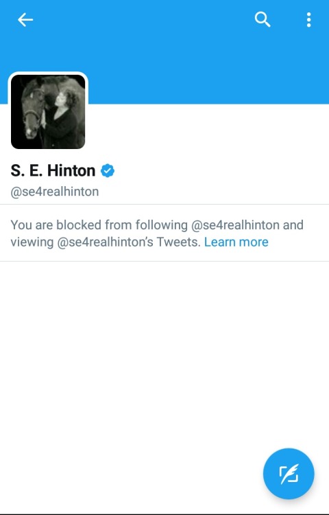 rubyfruitgirl:i attacked S.E Hinton and it was a heterophobic hate crime