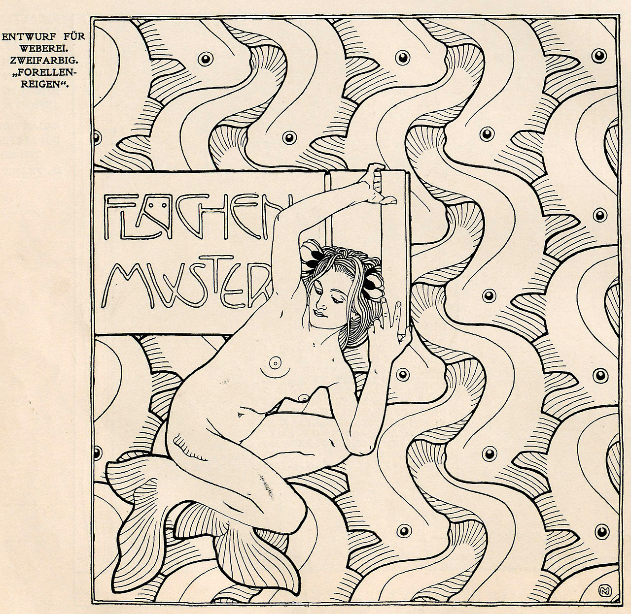 Koloman Moser (1868-1918), ‘Flächen Muster’ (Surface Patterns), ’'Ver Sacrum’’, #4, 1899
Source