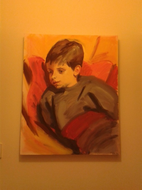 Goodbye, parents’ house (and this old painting of me that unnerves me more every time I see it