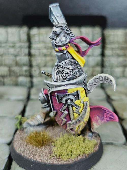 One Of My Stormcast Eternals For Warhammer Age Of Sigmar. I Never Made Enough For A Large Force, But