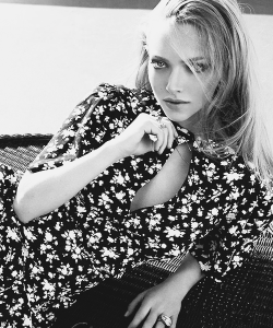northfalls:  ”I’m just not into hardcore anything. If I go on a diet, I can’t quit something. Emotionally I need sugar in my life. I like wine and coffee. It’s coffee, you can’t drink coffee?” — Amanda Seyfried by Kai Z Feng for Elle UK,
