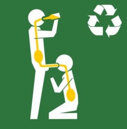 yoururinal:  Always recycle 