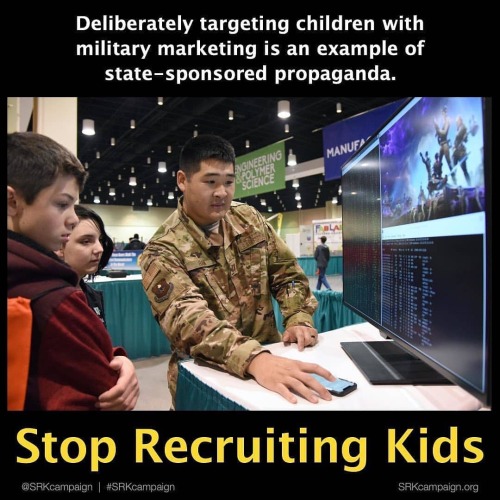 Posted @withrepost • @stoprecruitingkids The DoD is selling war to our children. America, is that wh