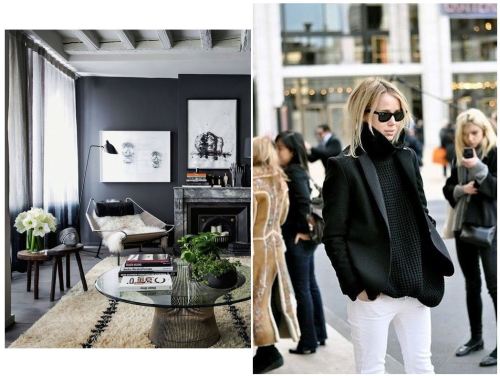 {Feeling the neutrals right now for today's Monday Mix - of interiors and women’s fashion. Sim