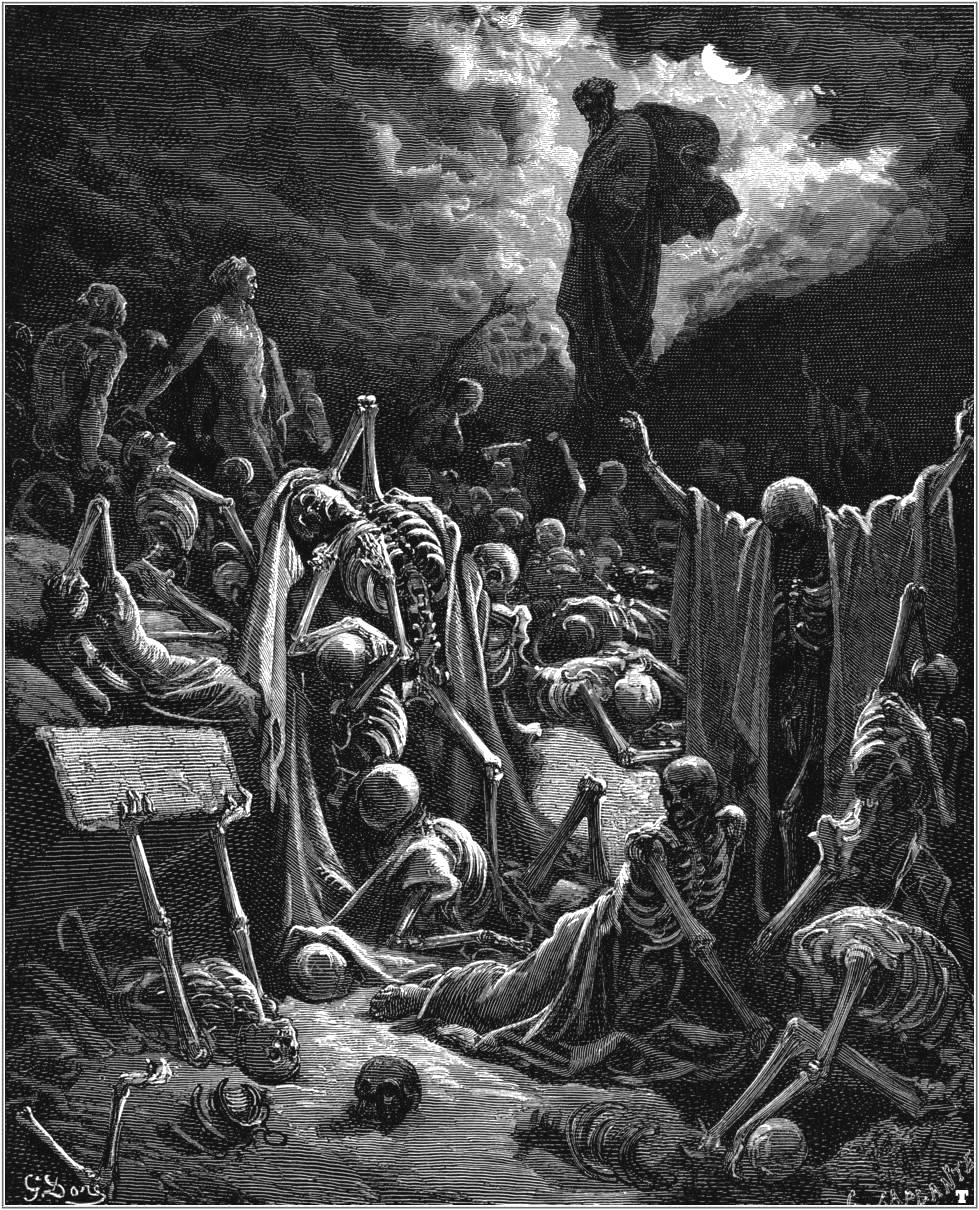 Gustave Doré (1832-1883), ‘Vision of the Valley with the Dry Bones’, from “The Holy Bible with Illustrations”, 1866