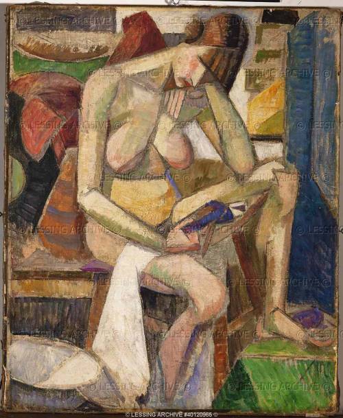 artist-gleizes: Sitting nude, 1909, Albert Gleizes