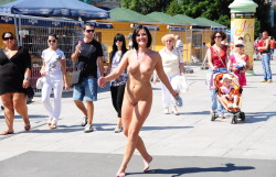 nakedgirlsdoingstuff:  On the street