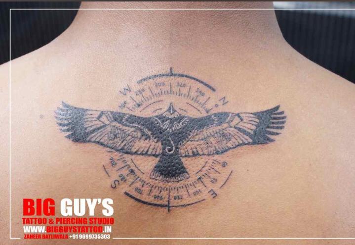 Ssorabh on Twitter Eagle tattoo with a compass for this braveheart for  his first tattoFor more info visithttpstco12exc1wOSB  httpstcoJol4zn7yBx  Twitter