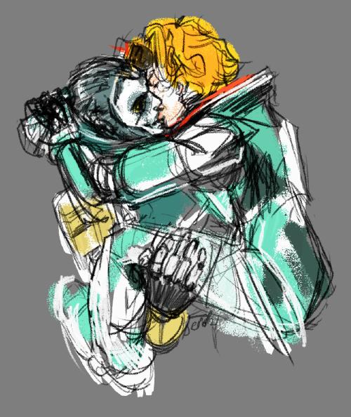 I just wanted to sketch them kissing