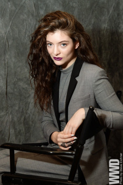 womensweardaily:  Lorde on Influences — and Cosmetics She noted that she’s been inspired by Kanye West since she was a child: “Because I think his vision, how closed-off he is in his vision — he has a very strong sense of himself. Grace Jones,
