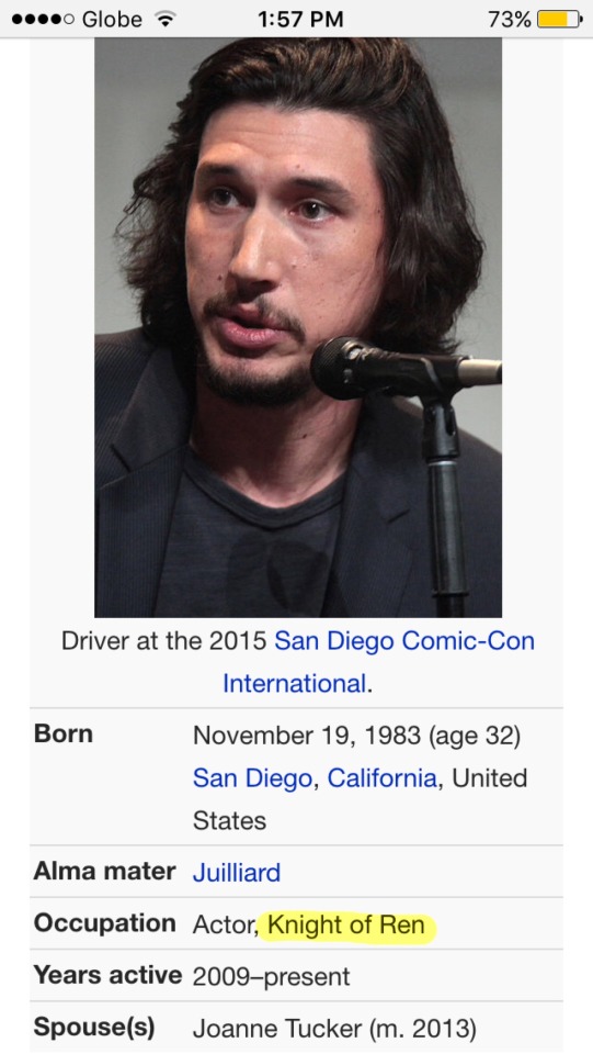 Who The Hell Edited Adam Drivers Wiki