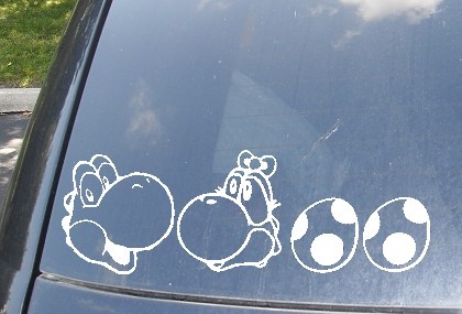 otlgaming:  MARIO FAMILY DECALS FOR YOUR CAR Epic Family Decals (formerly Kelly Creations