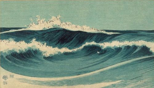 iamjapanese - UEHARA Konen（上原古年 Japanese, 1878-1940）Waves   波濤図 ...