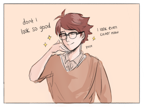 oikws:  i like drawing oikawa w glasses!! porn pictures