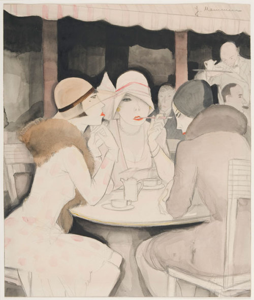 mondfaenger:Bei Kranzler / At Kranzler’s, 1929Art by Jeanne Mammen